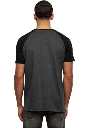 Urban Classics Raglan Contrast Tee T-shirt antraciet-zwart Basics, Street wear - Afbeelding 4