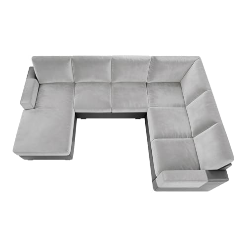 Sfcover Funda Sillon Sofa Rinconera Cubre Canape Ektorp Couch Cover Elastica Velvet Fundas Asiento Cojines Sofa Funda Sofa 3 Plazas Fundas Sofa Chaise Long (Light Grey,1pc Back Cover)