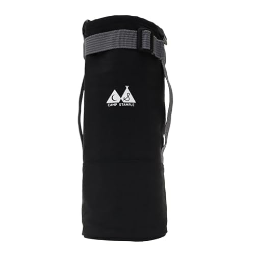 stample 水筒ボトルホルダー 水筒カバー ショルダー 1リットル 500ml (ブラック, M)