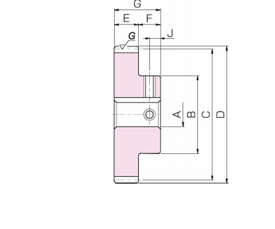 小原歯車工業 KHK 歯研平歯車 モジュール m 1.5 歯数30 形状S1K 穴径AH719 SSG1.5-30J19