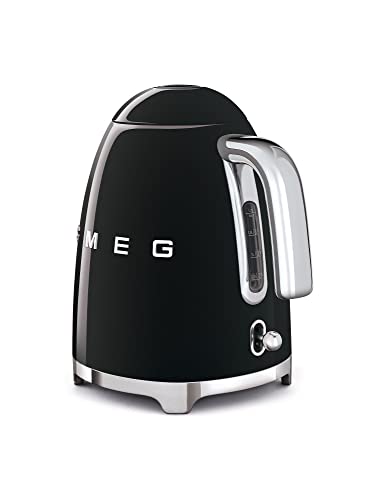 Foto von SMEG 1,7 l 2400 W Schwarz Kunststoff Edelstahl Wasserstandsanzeige Überhitzungsschutz electric kettle Black