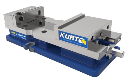 Kurt Industrial Crossover Vise - DX6, Blue, 6 inches