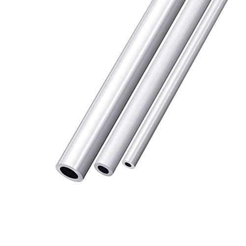QUARKZMAN Tubo Tondo In Alluminio 6063, Tubo Rotondo In Alluminio OD 25mm, ID 22mm, Lunghezza 400mm, Dritto Alluminio Tubo Per Progetti Industriali Fai-Da-Te - Foto 4