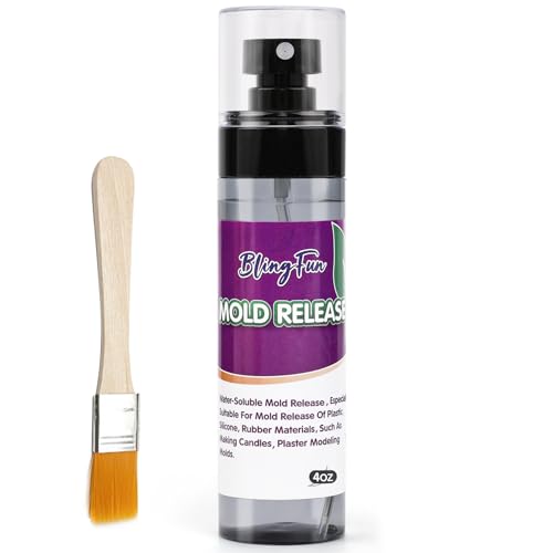 Pachsi 4Oz Mold Release Spray for Candle Making and Epoxy Resin, Fast-Drying Silicone Oil Releaser,...
