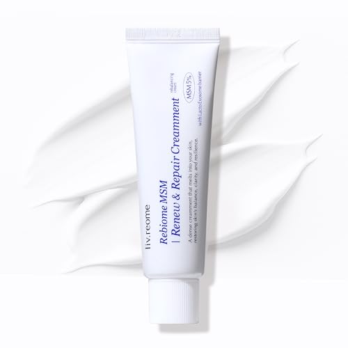 liv.reome MSM Sulfur-Derived Redness Recovery Cream for Sensitive, Thin Skin – Probiotic Exosome...