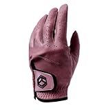 Far&Amp;Straight Premium Cabretta Leather Men'S Golf Glove - Exceptional Grip, Style, And Comfort (Burgundy, Large)