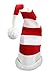 Nicky Bigs Novelties Light Up Elf Hat - Red & White Striped Santa Claus Hats - Candy Cane Hat Costume Cap, One size