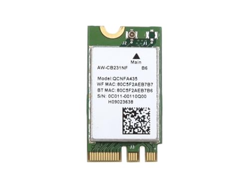 Wireless Card 0C011-00110Q00 Compatible Replacement Spare Part for Qualcomm Atheros QCNFA435 M.2 1630 NGFF WiFi 802.11ax Bluetooth 4.1