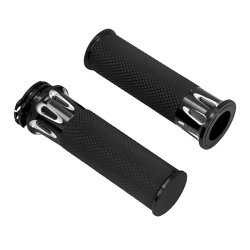 Poignées 25mm CNC antidérapantes pour guidon moto Sportster XL 883 et Softail