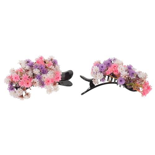 Pinzas de pelo de flores con fuerte agarre para cabello largo