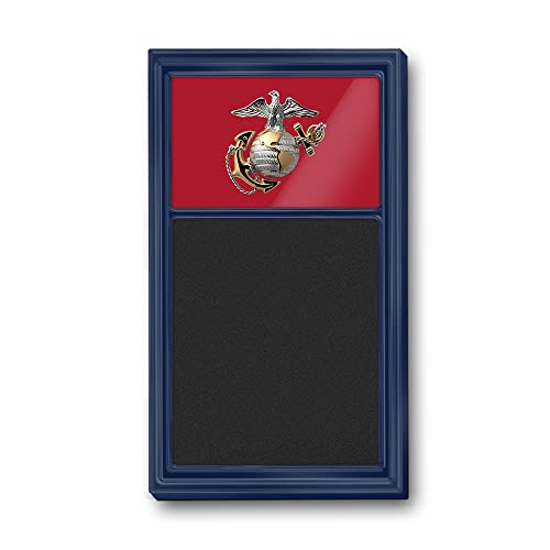 The Fan-Brand Military US Marine Corps: Red/Navy Frame - Chalk Note Board - Sports Team Bar Sign Décor: Home, Dorm, Garage, Office, Fan Cave