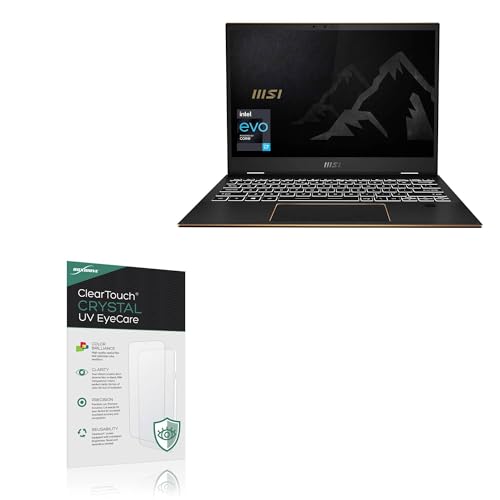 BoxWave Screen Protector Compatible With MSI Summit E13 Flip EVO Professional (13 in) - ClearTouch Crystal Anti-UV EyeCare (2-Pack), Filters out Harmful Blue Light Reduce Fatigue