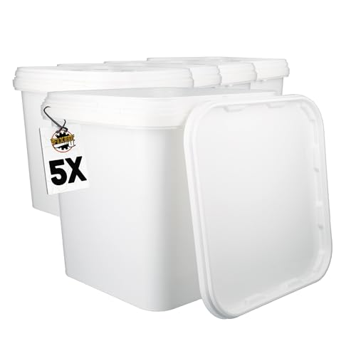 Seau hermétique 5L plastique alimentaire pour conservation stable