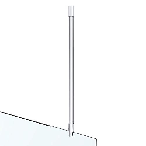Preisvergleich Produktbild Stabilisationsstange für Duschwand Haltestange Glas Duschen Stabilisierungsstange Deckenhalterung Deckenmontage Rund Verstellung 530-560 mm Glasstärken 8-12 mm Messing verchromt GS35