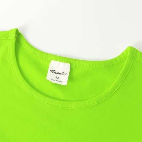 Noomelfish Girls Short Puff Sleeve Dress Summer Casual Knit Swing Twirl Skater Dresses with Pockets (2-12 Years)4