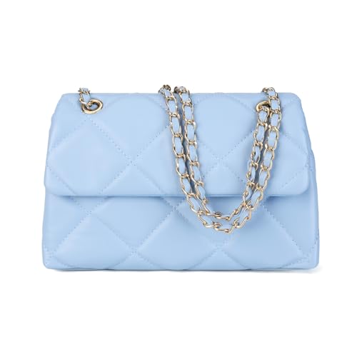 Image of Gladdon Quilted Crossbody Purses for Women Small Ladies Shoulder Bags with Chain Trendy Clutch Purse Cute Designer Bag