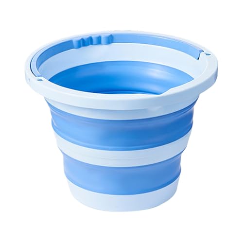 Plegable bucket, al aire libre con mango, 6L agua contenedor, cubo de pesca, espacio ahorro de agua, al aire libre, plegable de agua, cubo de pesca, cubo de agua, viaje