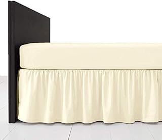 Comfy Nights Plain Dyed Polycotton Easy Care Frilled Base Valance In 19 Colors (Double, Grey/Silver)