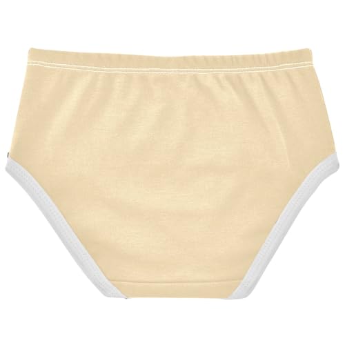 Joisal Girls Underwear Toddlers 2t Cotton Panties Little Girl Cartoon Briefs Undies Kids Peach Beige Khaki2