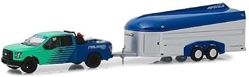 2017 F 150 Pickup Truck and Aerovault Trailer Limited Edition to 2,760 Pieces Worldwide 1/64 Diecast Model Car by Greenlight 51244