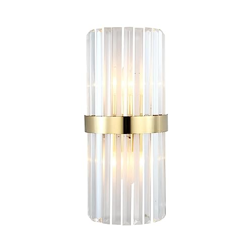 Luces de pared de cristal HAZARA de diseño moderno para un dormitorio acogedor