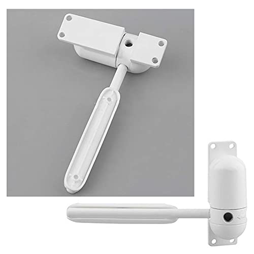 Automatic Spring Door Closer, Surface Mounted, Door Closure Zinc Alloy Body for Domestic Commercial Use, for 10~60kg Door-White - Image 4