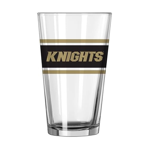 Image of Logo Brands NCAA 16 oz Pint Glass - Durable Glass With Bold Team Color- Chip-Resistant Rim Drinkware For Fans, Tailgates, Home Bars & Everyday Use