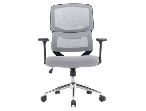 Chaise de bureau Lucca en maille respirante avec base métallique stable Q-Connect