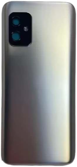 YOOOKOOO Compatible Rear Back Cover for Asus Zenfone 8 – Battery Door Housing Replacement Part (MatteSilver No Lens)