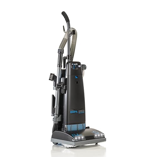 Prolux 8000 Commercial Upright Vacuum with On Board Tools Bagged Vacuum Cleaner Commercial Vacuum HEPA Filter Floor Selector Switch 12 Amp Amtek Motor 107 CFM Suction Power