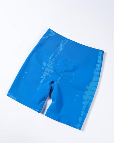 Image of AUROLA Serpent Seamless Scrunch Workout Shorts for Women,Tummy Control Squat Proof Ribbed Thick Active Gym Short