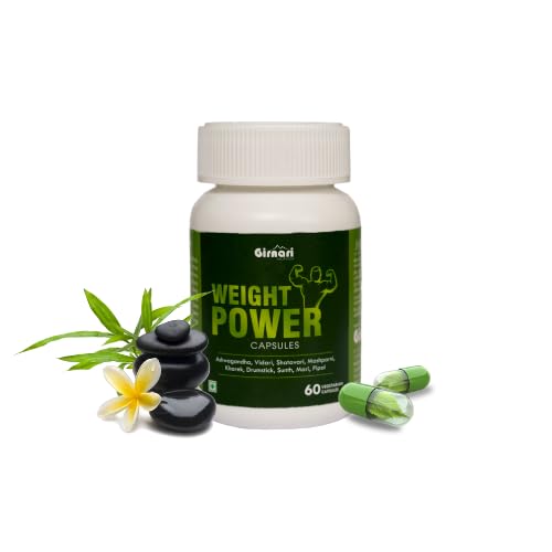 Girnari ayurveda | Mass & Weight Gainers POWER-Weight Gain formula Capsules weight gain & Testosterone Capsule Supplement – Boost Men’s Muscle Growth| Energy, Stamina, and Strength (Pack of 1) Girnari ayurveda | Mass & Weight Gainers POWER-Weight Gain formula Capsules weight gain & Testosterone Capsule Supplement – Boost Men’s Muscle Growth| Energy, Stamina, and Strength (Pack of 1)