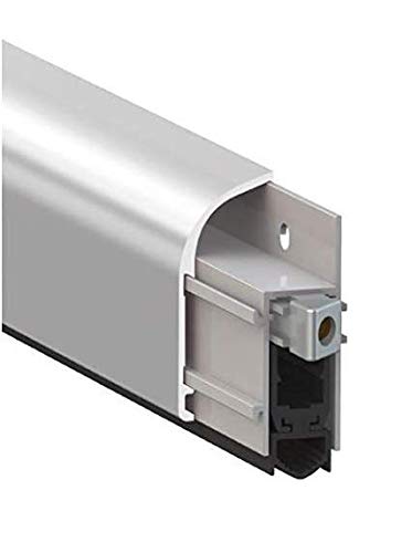 Paraspifferi COMAX sovrapposto per porte in legno colore ARGENTO regolabile COMAGLIO Modello 1450AR103 lunghezza regolabile da un minimo di 83 cm. ad un massimo di cm.103