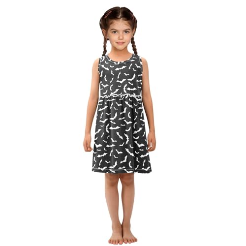 panksolu Girls Dress Sleeveless Cute Cats Cartoon Kitty Girl Casual Summer Dresses Girls Sundress for 2-8 Years2