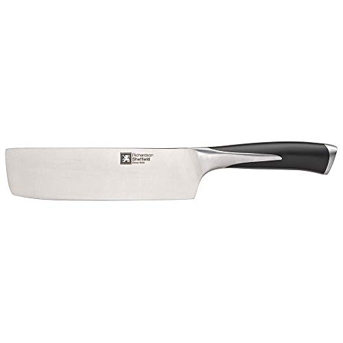 RICHARDSON SHEFFIELD KYU di qualità in Acciaio Inox Giapponese Nakiri Coltello da Cucina, Nero