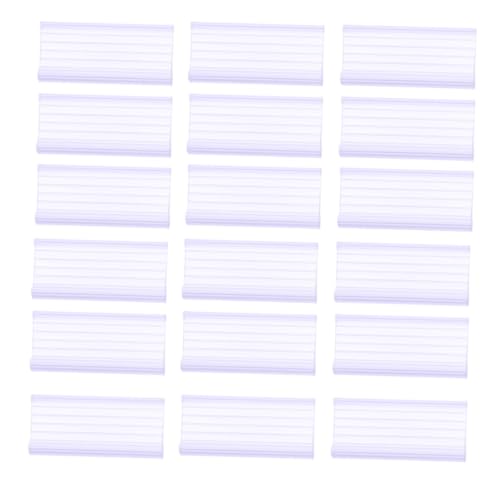 Artibetter 40個 透明弧形プライスタグスタンド 防水プラスチック製 価格ラベルホルダー 店舗用棚ラベルクリップ 小売店やスーパーマーケット