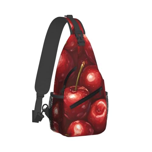 Mochila cruzada estilo Cherry Fruit Patterns para viaje miniatura 2
