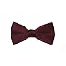Burgundy Satin Mens 2 1/2" Bow Tie