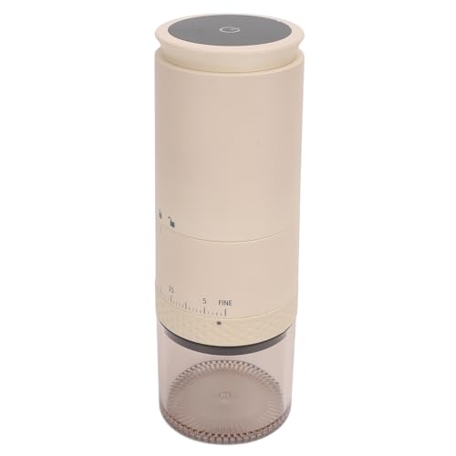 Cocoarm Molinillo de café Molinillo de café Eléctrico en Grano con Cuerpo de ABS 38 Configuraciones de Molienda 110 Ml Cámara Extraíble USB Recargable con un Toque para Viajes en Casa o Oficina