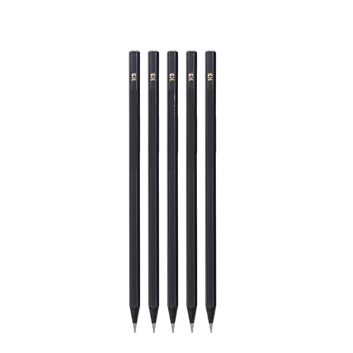 Crayons en bois noir mat HB mine robuste papeterie dessin écriture