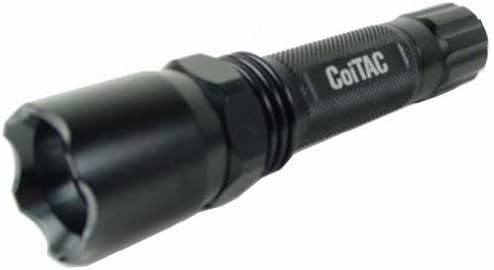 CoiTAC 3W LED Tactical Strobe Flashlight with pressure switch and Tactical Ring