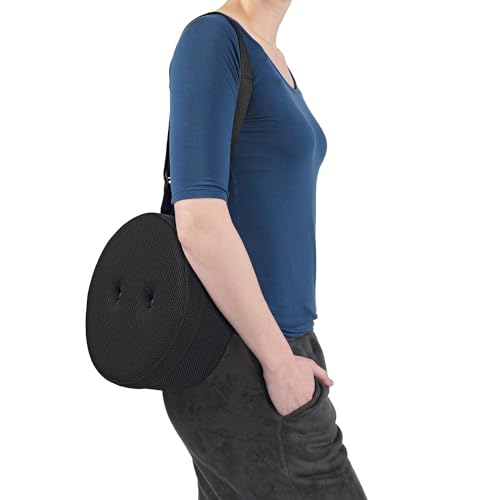 Soho Urban Artist Banco telescópico dobrável com almofada grossa atualizada – Banqueta dobrável leve