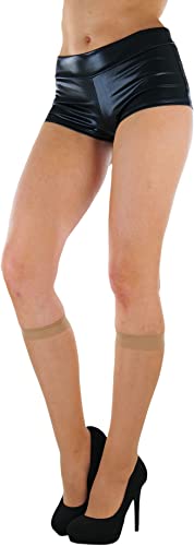 Image of ToBeInStyle Women's Pack Of 6 Pairs Sheer Knee-Hi Nylon Solid Socks