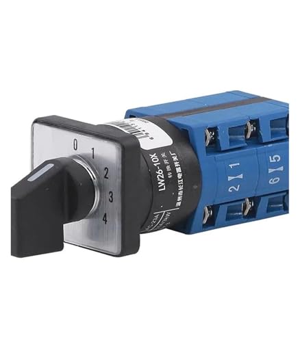 Interrupteur à came rotatif LW26-10X 5 positions inverseur de commande 2 sections 1 fil