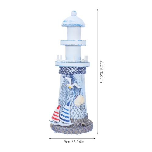 Faro de madera mediterráneo Abaodam para decorar tu baño con un toque rústico 3