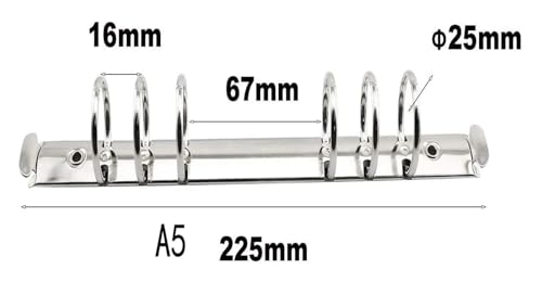Mécanisme d'anneau A5 avec ouverture fluide et vis de fixation