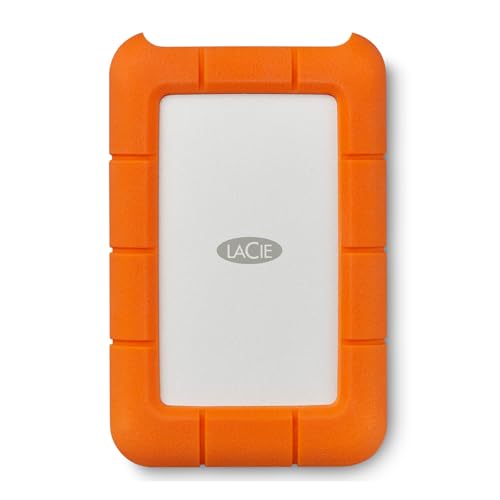 LaCie Rugged USB-C 1TB, Hard disk esterno portatile, Resistente a...