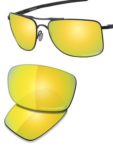 Image of SAUCER Premium Replacement Lenses & Rubber Kits for Oakley Gauge 8 L OO4124 | UV400 Protection, Anti-Scratch, Precise Fit