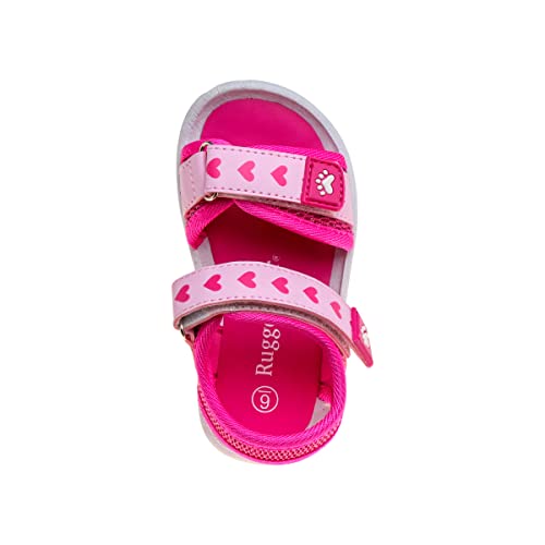 Image of Rugged Bear Girls Sport Active Summer Open Toe Sandals (Toddler)