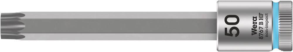 Wera 8767 B Hf Zyklop 3/8" Drive Long Torx Socket Bit 3/8" T50